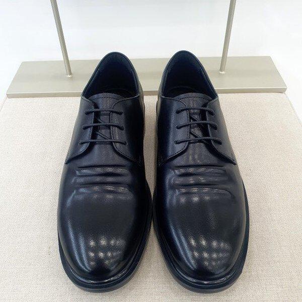 男性用 履きやすい プレーン シークレットヒール 5CM ビジネスシューズPFBFHD307BK_CC