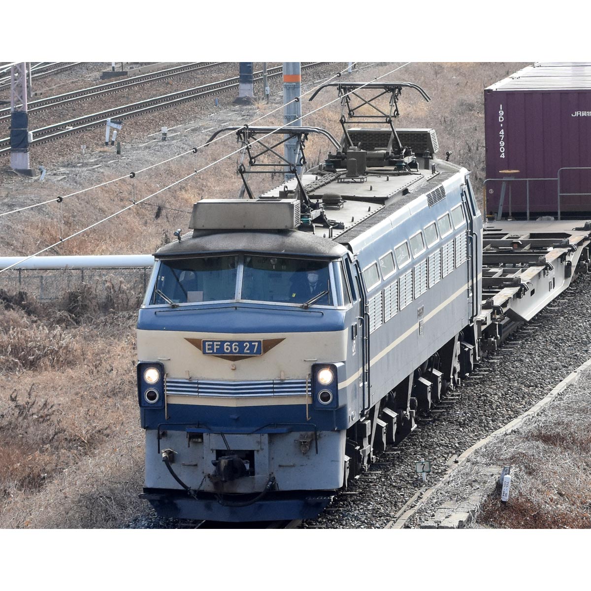 アオシマ×株式会社ダイモ 【流通限定】1/45 トレインミュージアムOJ No.SP 電気機関車 EF66 27号機【66287】 ABK 66287 トレインOJSP EF 66 27ゴウキ