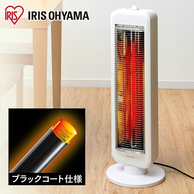 【公式】 電気ストーブ ストーブ 省エネ ミニ 小型 IESB-S800 ストーブ 首振り70度 転倒時電源OFF 400W/800W 2段階切替 ブラックコートヒーター 首振り 縦型 メガ割