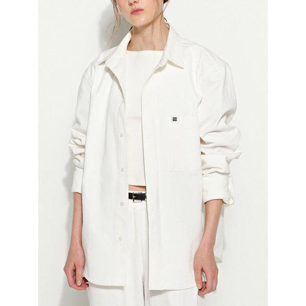 オーバーフィット コットンシャツ ホワイト