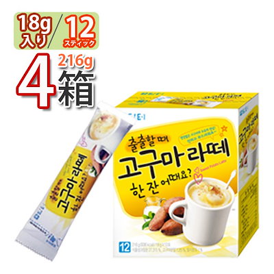 (08308)【ダムト】サツマイモラテ (18g x 12包)x4箱 韓国...のサムネイル