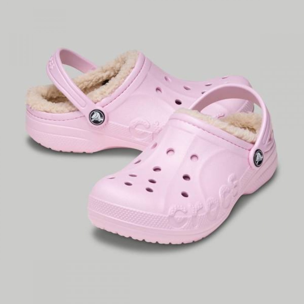 クロックス バヤ ラインド キッズ クロッグ ピンク 207500-79R