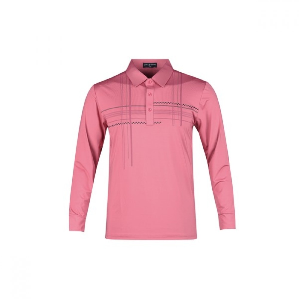 (ラックスゴルフ) ラックスゴルフザンピエルメンズマルチパターンカラーロングスリーブゴルフシャツ JP4A413