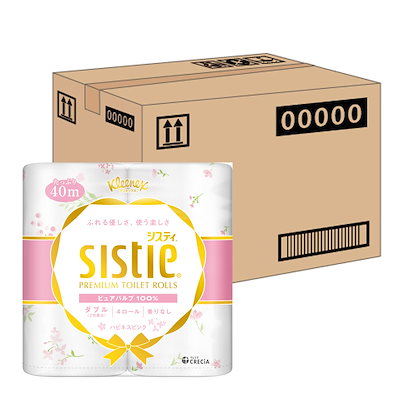 他サイト： 【ケース販売】 クリネックス システィ 40m ダブル 4ロール ハピネスピンク ×10パック入りの商品画像