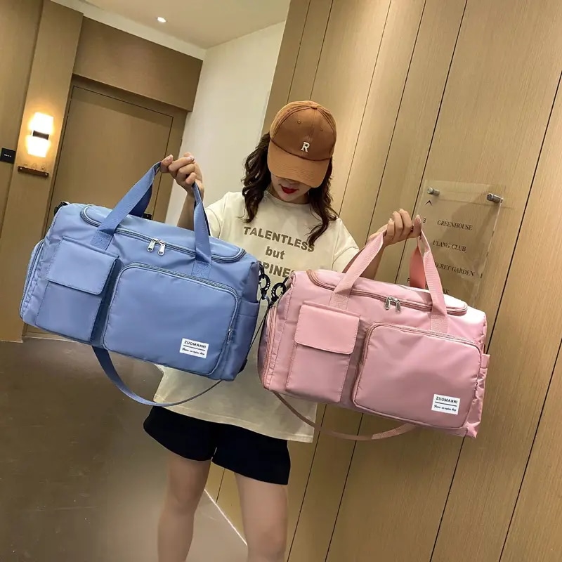 納期1~3週間程：女性用スポーツフィットネスバッグ,大容量,乾式,湿式の分離,レジャー旅行,軽量ラゲッジバックパック