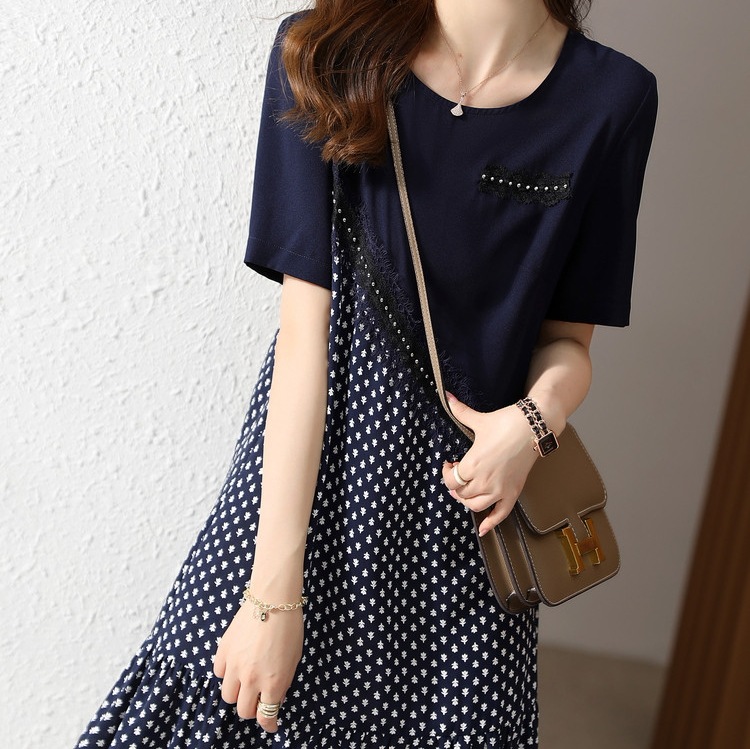 カジュアルミニワンピース 花柄ワンピース 半袖ミニワンピース 夏ワンピース トップス スカート ワンピース プルオーバー ミニスカート フレアスカート ミニ ミニ丈 ショート ショート丈 膝丈 ひざ丈