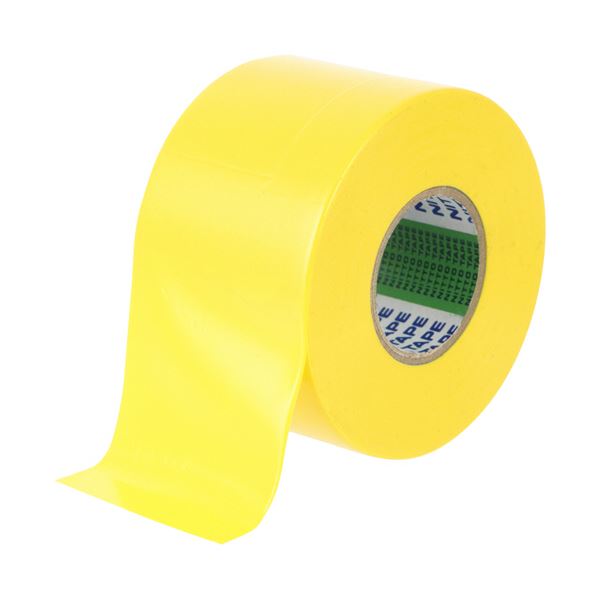 （まとめ） ニトムズビニルテープ No.21 幅広 50mm×20m 黄 J3422 1巻 (×10セット)