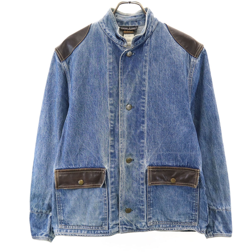 ボンジュール 80s スタンドカラー オールド デニムジャケット M bonjour ジージャン メンズ