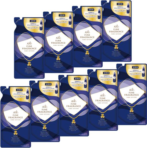 【まとめ買い】ファーファ ファインフレグランス 濃縮柔軟剤 オム (HOMME) 香水調クリスタルムスクの香り 詰替用 500ML【×9個】