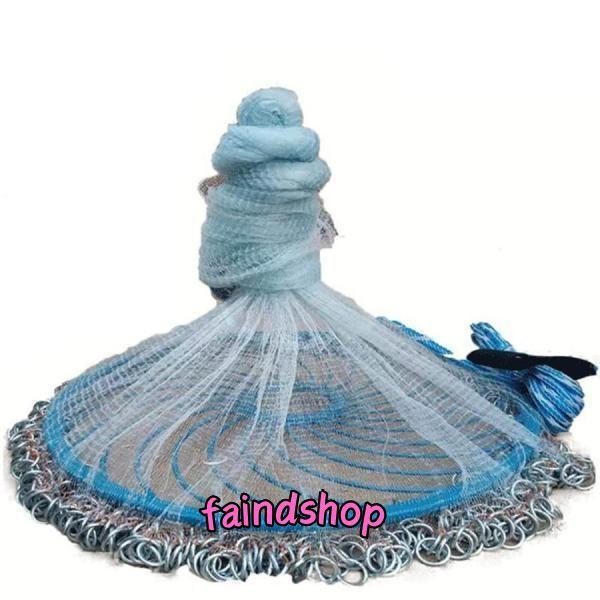 投網 鮎 手投げ網 初心者 とあみ 漁具 魚捕り 簡単 軽量 折りたたみ式 投げ網 5m