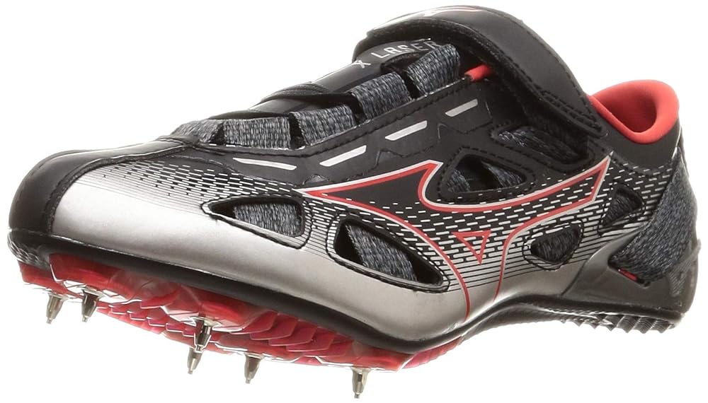 [ミズノ] 陸上シューズ エックスレーザー ブラック/レッド/グレー 28.0 cm 2E