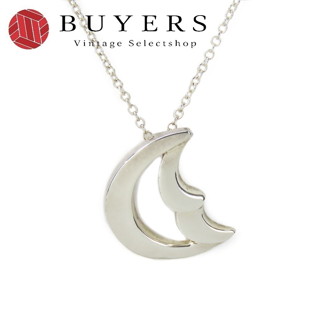 中古 ネックレス クレセントムーン パロマ ピカソ シルバー925 約3.0g シルバー アクセサリー レディース 女性