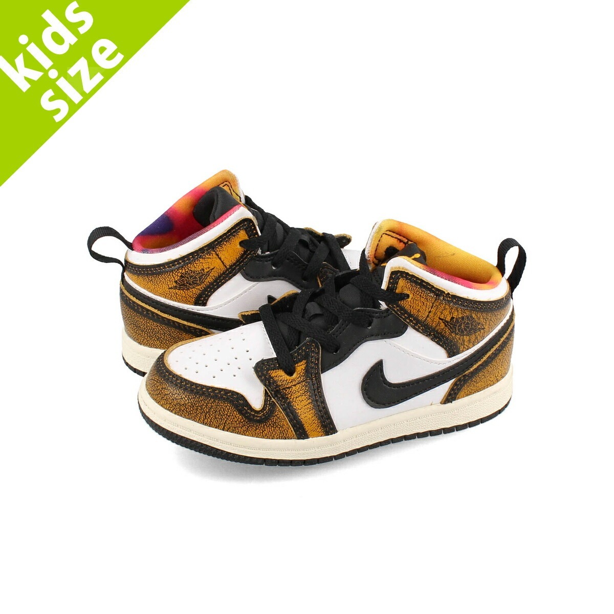 AIR JORDAN 1 MID SE TD BLACK/TAXI/WHITE/SAIL