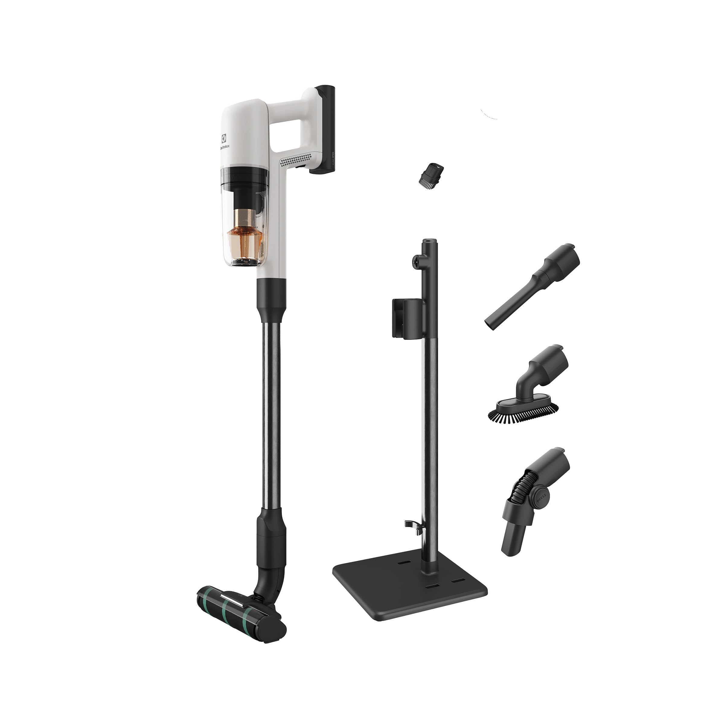 【豊富なノズル】 エレクトロラックス 掃除機 コードレス スティックUltimateHome 700 軽量 パワフル吸引 再生プラスチック使用 ハンディ 絡まないブラシ北欧デザインシェルホワイトEFP