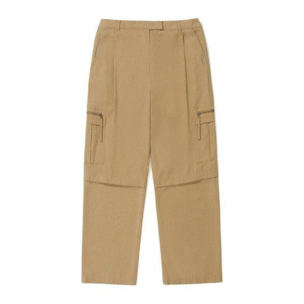 パンツ JQS CO2403PT74-CE ウーマン ジッパー ポケット カーゴ パンツ キャメル 11,569円