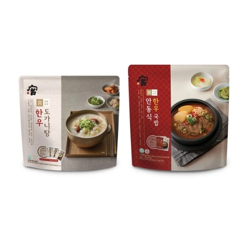 宮安東式韓牛クッパ800gx2+韓牛るつぼ湯510gx3