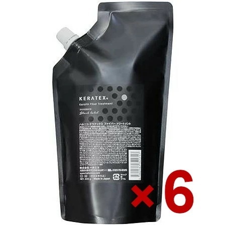 【送料無料】 ハホニコ HAHONIKO ／ ケラテックス ファイバー トリートメント 400g リフィル　6個セット