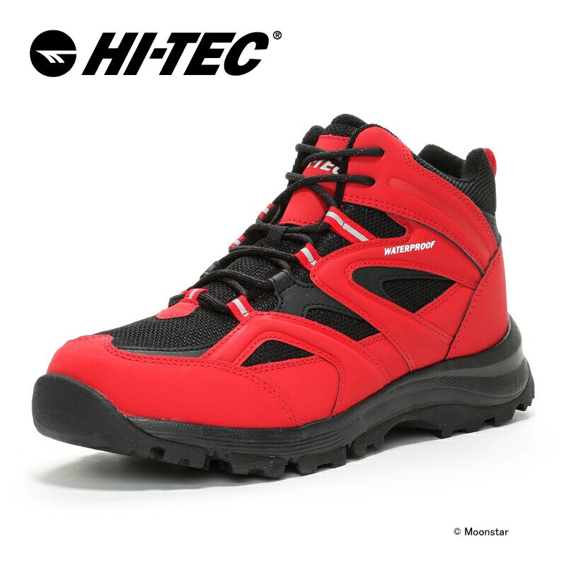 メンズ/レディース ウィンター ブーツ HT HKU29W LOCHNESS WP レッド/ブラック 防水 抗菌防臭 トレッキングスタイル アウトドア キャンプ ユニセックス シューズ 靴 父の日