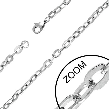 5.5mmクサリチェーン ネックレス 首飾り サージカルステンレス316L アクセサリー シンプル 長い 短い ロング ショート 男性 彼氏 プレゼント 定番 太い 太め stc00czo022xx