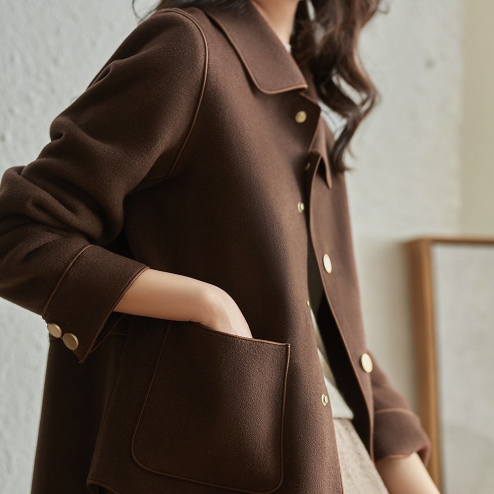 トップス アウター コート ショート ショート丈 襟付き かわいい 大人可愛い 大人 上品 おしゃれ