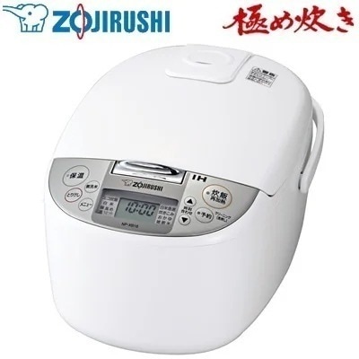 象印 1升炊き 炊飯器 IH炊飯ジャー 極め炊き 黒まる厚釜 NP-XB18-WA ホワイト【送料無料】