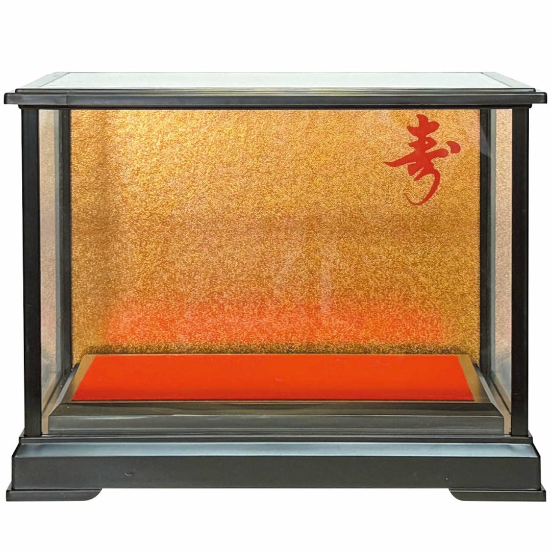 ガラスケース（大） CS-2 飾り台 硝子 クリアケース ガラス 金彩 飾り棚 ガラスコレクション ディスプレイケース 飾る カフェ インテリア 和モダン