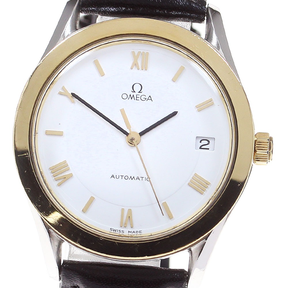オメガ OMEGA クラシック YGコンビ デイト 自動巻き メンズ _825195【中古】