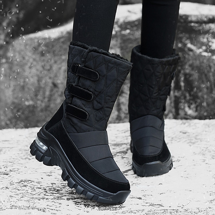 ムートーンスノーブーツ 裏起毛 3色 レディース ブーツ 防寒 暖かい かわいい 冬 アウトドア 防水 防滑 撥水 防寒 防風 雪 靴 滑らない 22.5cm 23.0cm 23.5cm 24.0cm