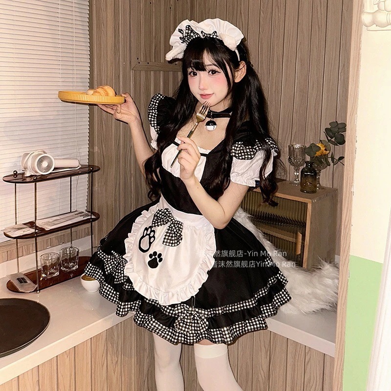 正規品黒猫少女 * かわいいメイドcos服にほんこくロリータ にじげんコスプレワンピース