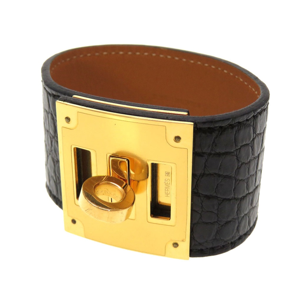 未使用品 ケリードッグ ブレスレット アリゲーター/アリゲーター ブラック P刻印 0231【中古】 レディース