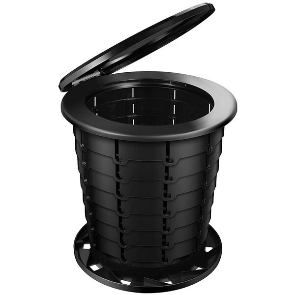 AN-S137(BK) ブラック どこでも安心安全トイレ