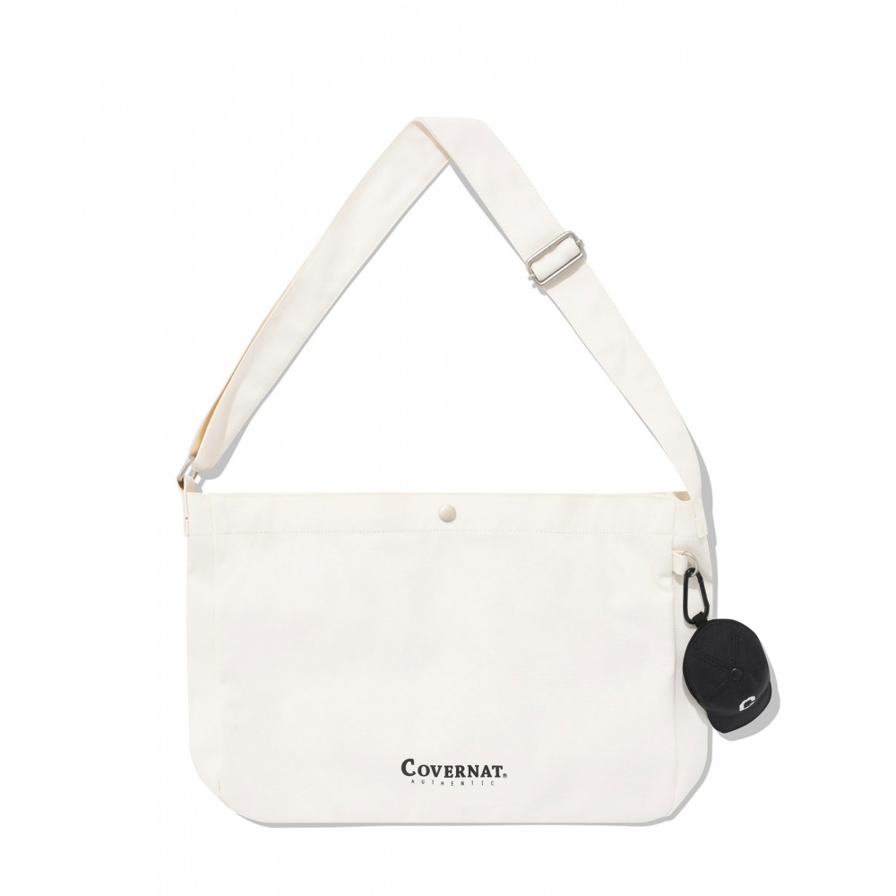 COVERNAT キャンバスクロスボディバッグアイボリー