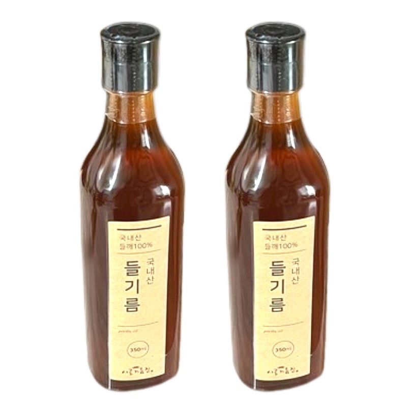 田舎油屋 国産えごま油 350ml 2個 韓国調味料 低温圧搾 料理用油 ナムル ビビンバ 韓国食品