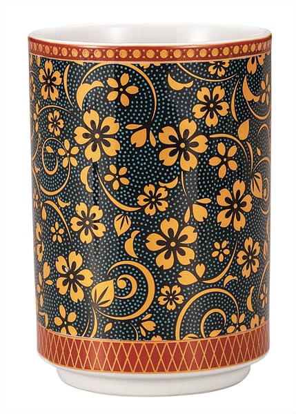 九谷焼いわたや 大湯呑青粒桜 K9-720