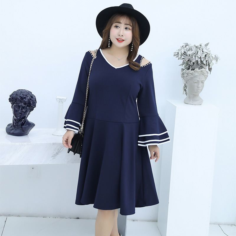 ロングワンピース レディース 長袖 着痩せ 大きいサイズ 体型カバー 春夏 ゆったり 着痩せ 体型カ