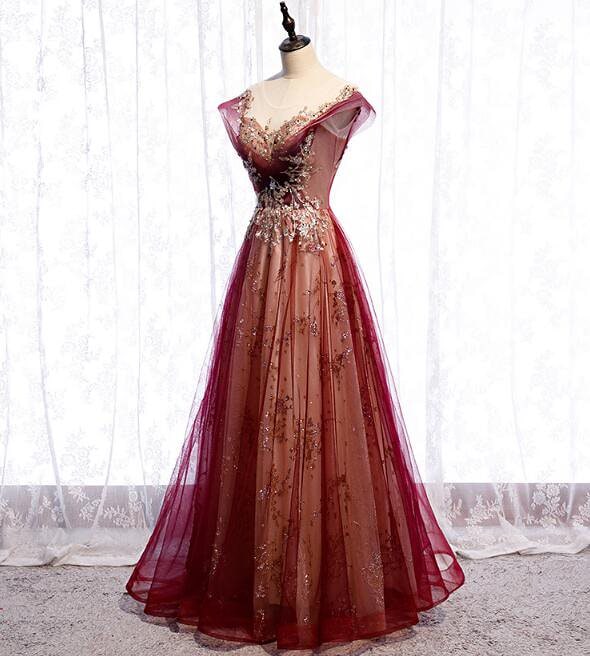 「華やか 春新作 Aラインドレス」ロングドレス 演奏会ドレス パーティードレス ウェディングドレス 7,987円