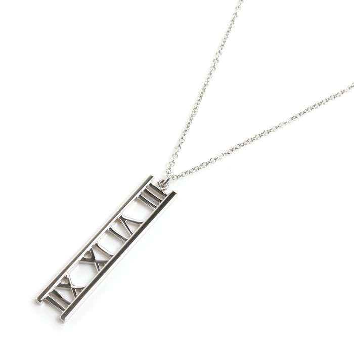 TIFFANY&Co. ティファニー K18WG ホワイトゴールド アトラス オープン ネックレス 3.5g 41cm レディース 中古