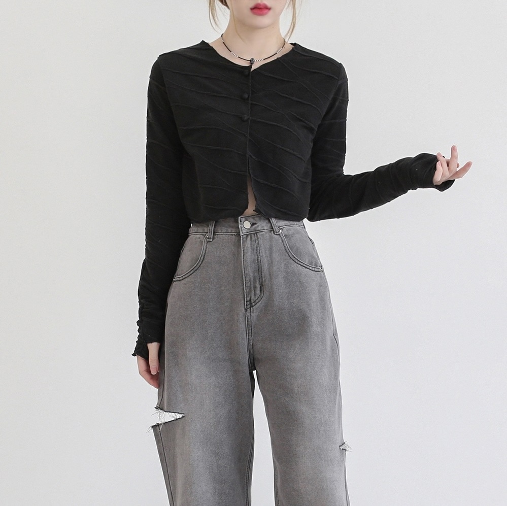 Meco Warmer Crop Cardigan 2色 デイリー 韓国人気 新商品 女性服 肝節期 韓国ファッション ストリートファッション