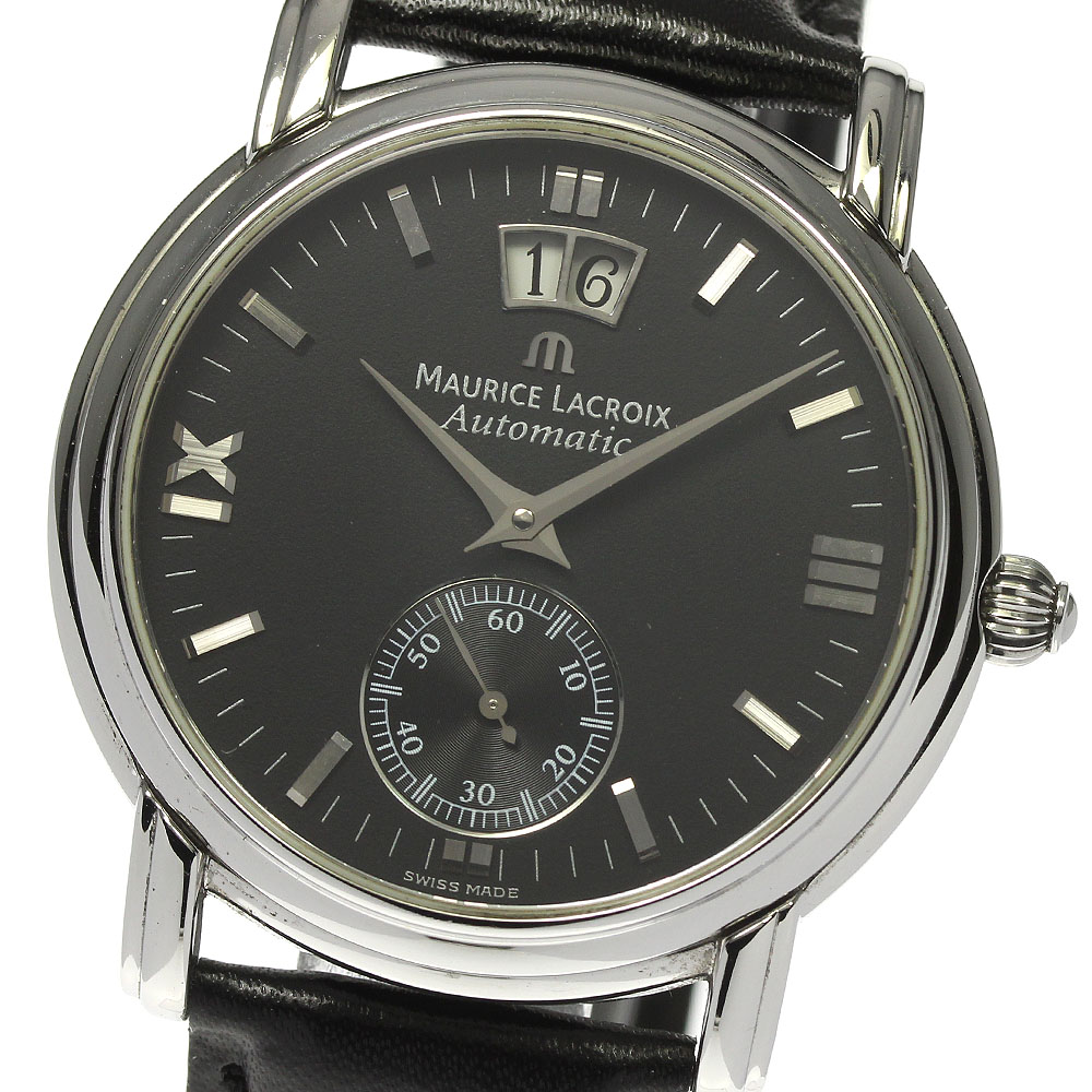 モーリスラクロア MAURICE LACROIX 58789 マスターピース ビッグデイト 自動巻き メンズ 良品 箱付き_801782【中古】