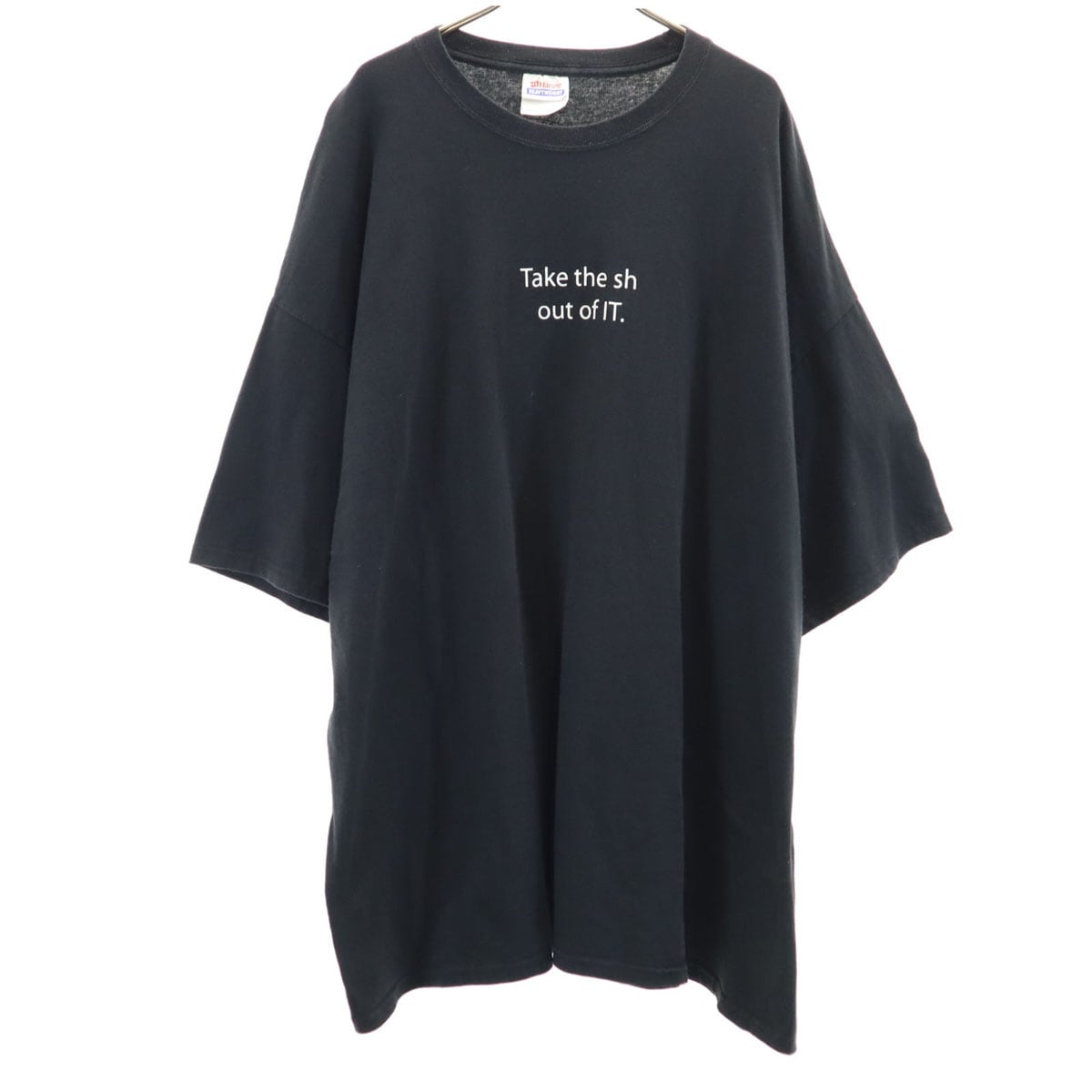90s オールド バックロゴ Splunk 半袖 Tシャツ 3XL ブラック 企業モノ ビッグサイズ メンズ 古着