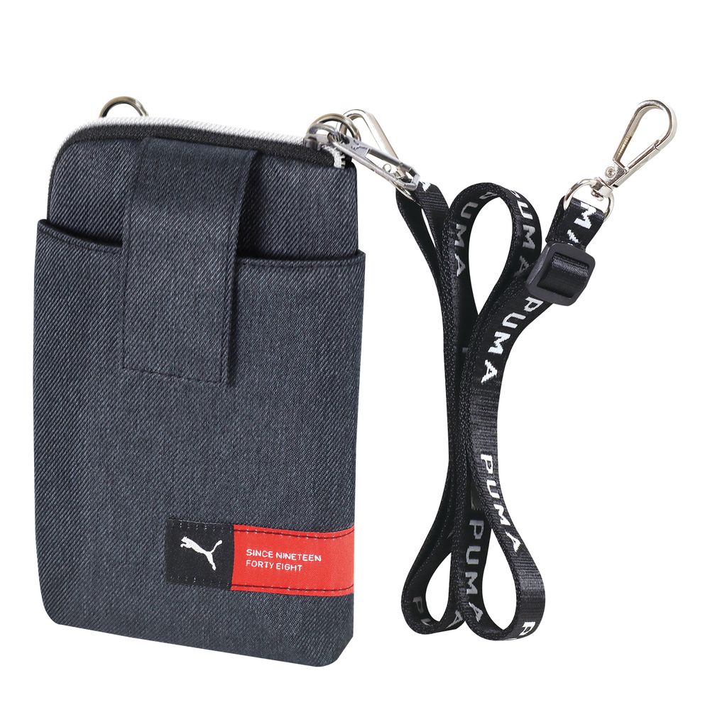 （まとめ買い）PUMA（プーマ） スマホポーチ 財布 ブラック PM490BK [x3]