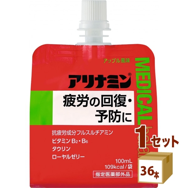 ダイドードリンコ アリナミンメディカルバランス アップル風味 100ml 1ケース (36本) 飲料