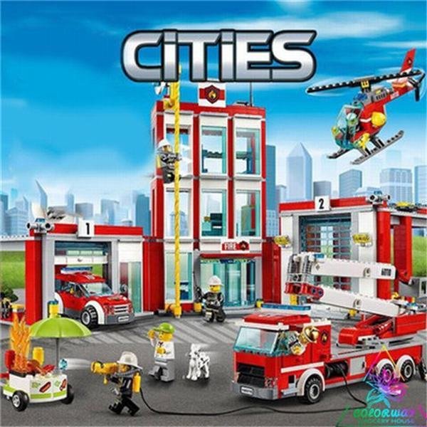 数量は多 ポリスステーション レゴブロック 消防署 11 プレゼント クリスマス 互換品 レゴ ブロック - qualitygb.do