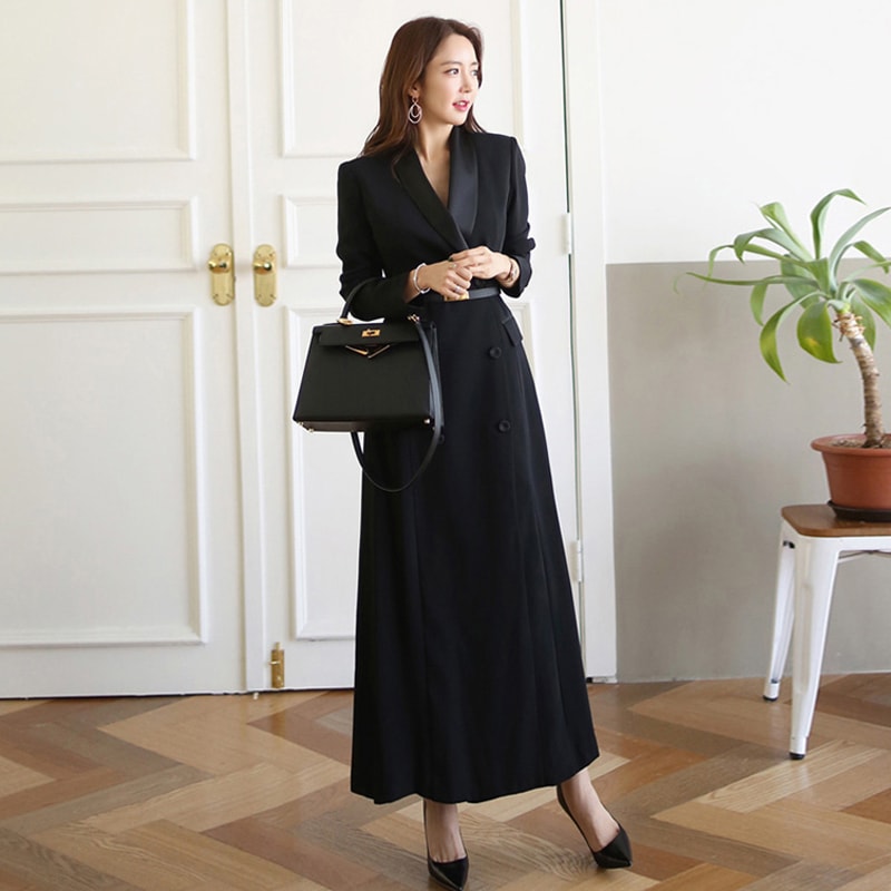 レディース ワンピース コート ロングコート ワンピドレス ミモレ丈 マキシ丈 長袖 襟付き フレア