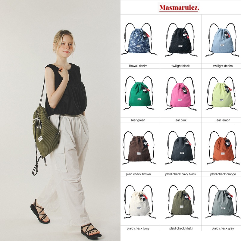 【韓国人気】Gym sack string bag 11 color
