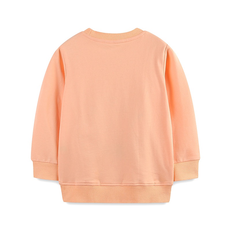 ヨーロッパとアメリカンスタイルの女の子クリスマス漫画アニマルプリントスウェットシャツ秋の新しい子供用ラウンドネックボトムトップ