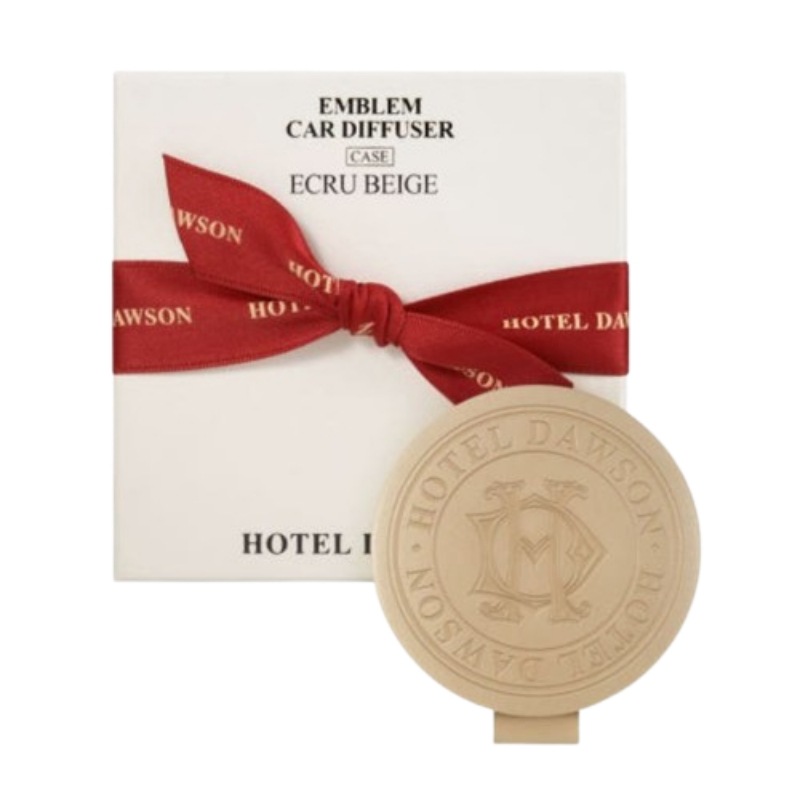 エンブレム車両用 芳香剤 ディフューザー ケース エクリュ ベージュ