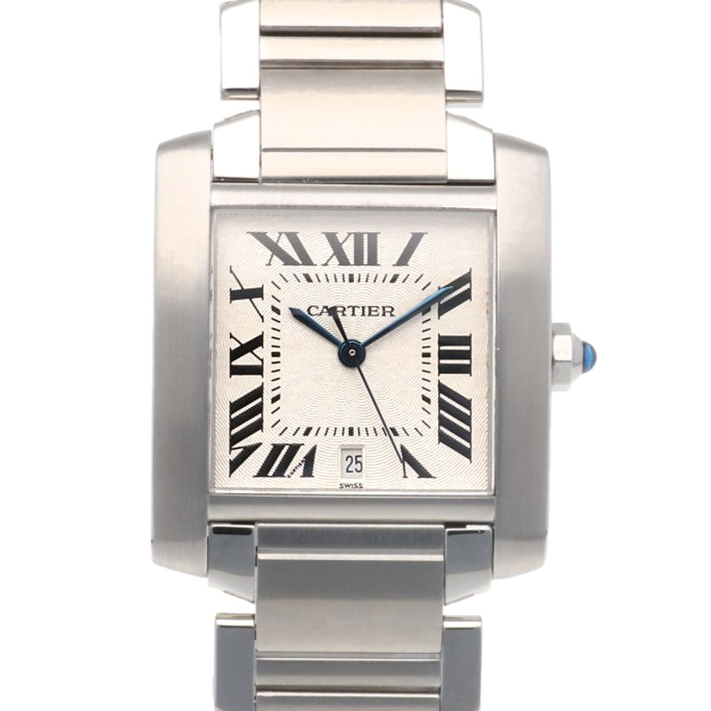 カルティエ タンクフランセーズ LM 腕時計 ステンレススチール 2302 自動巻き 1年保証 CARTIER 中古 美品