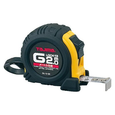 他サイト： タジマ Gロック13 2M GL13－20BL 大工道具 測定具 タジマコンベの商品画像