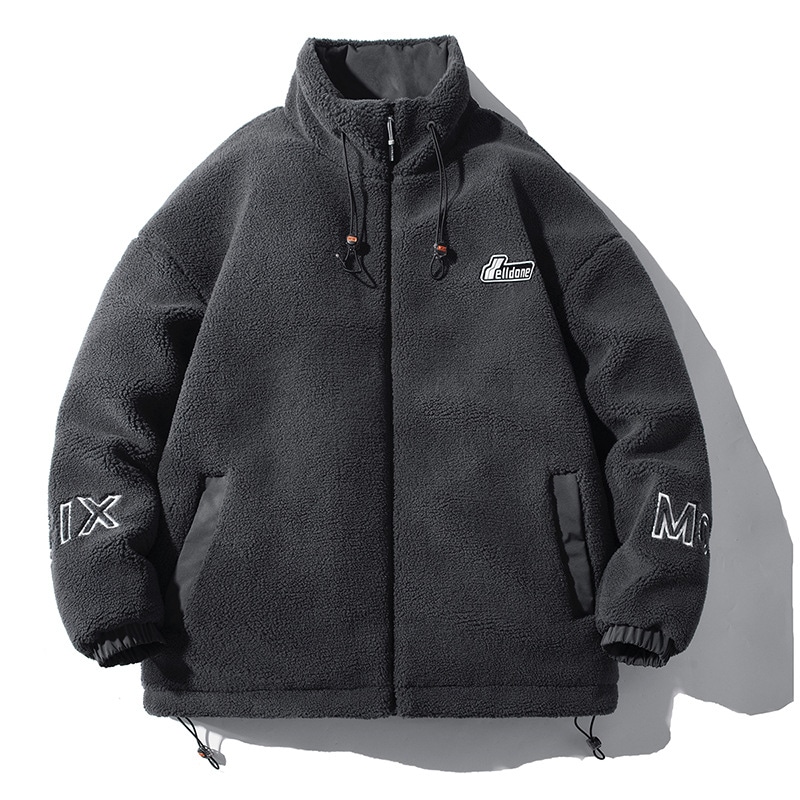 ラム綿入れ男性冬厚手保温綿入れ香港男性コートカップル男性